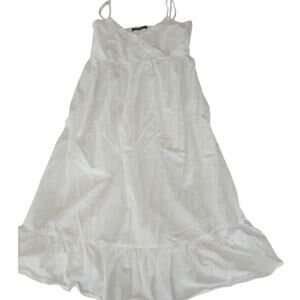 Brandy Melville Midi strap dress white‎